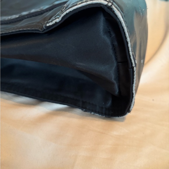 Tory Burch Ella Large Tote - Black Nylon & Patent Leather-Fair Condition/project - Picture 5 of 9